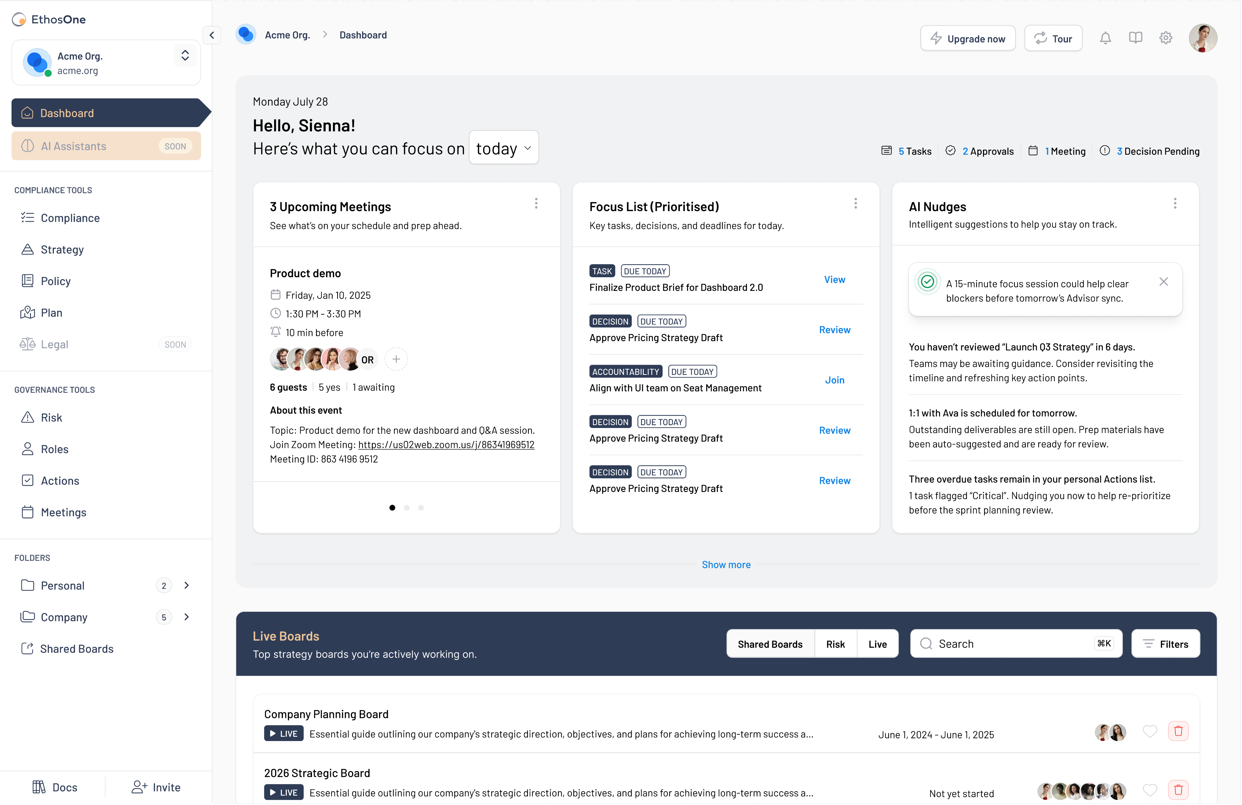 Data points on top of landscape
